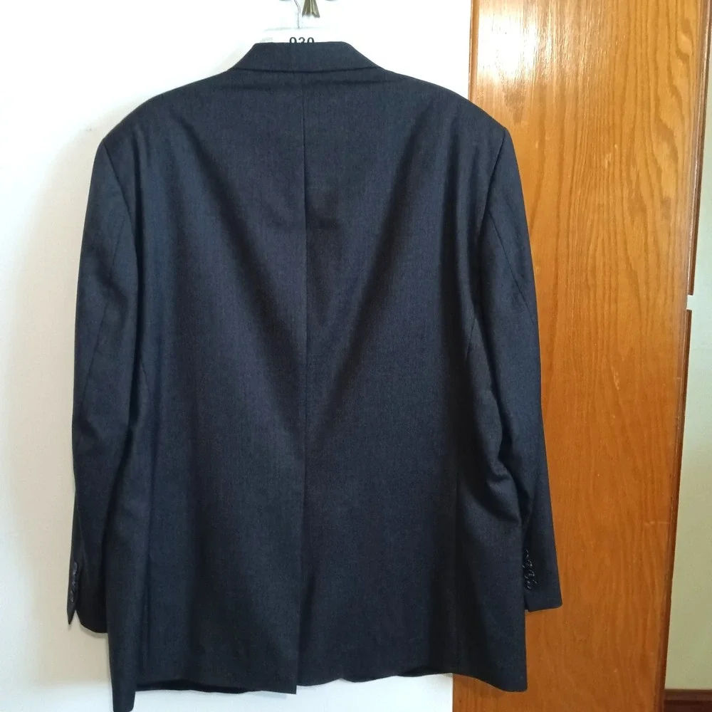 Lauren Ralph Lauren Men's Dark Gray Suit Jacket Blazer 100% Wool‎ – Size 44R